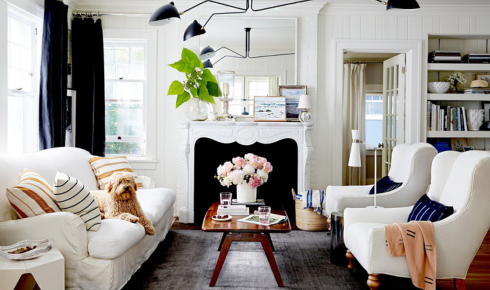 without touching the main furniture